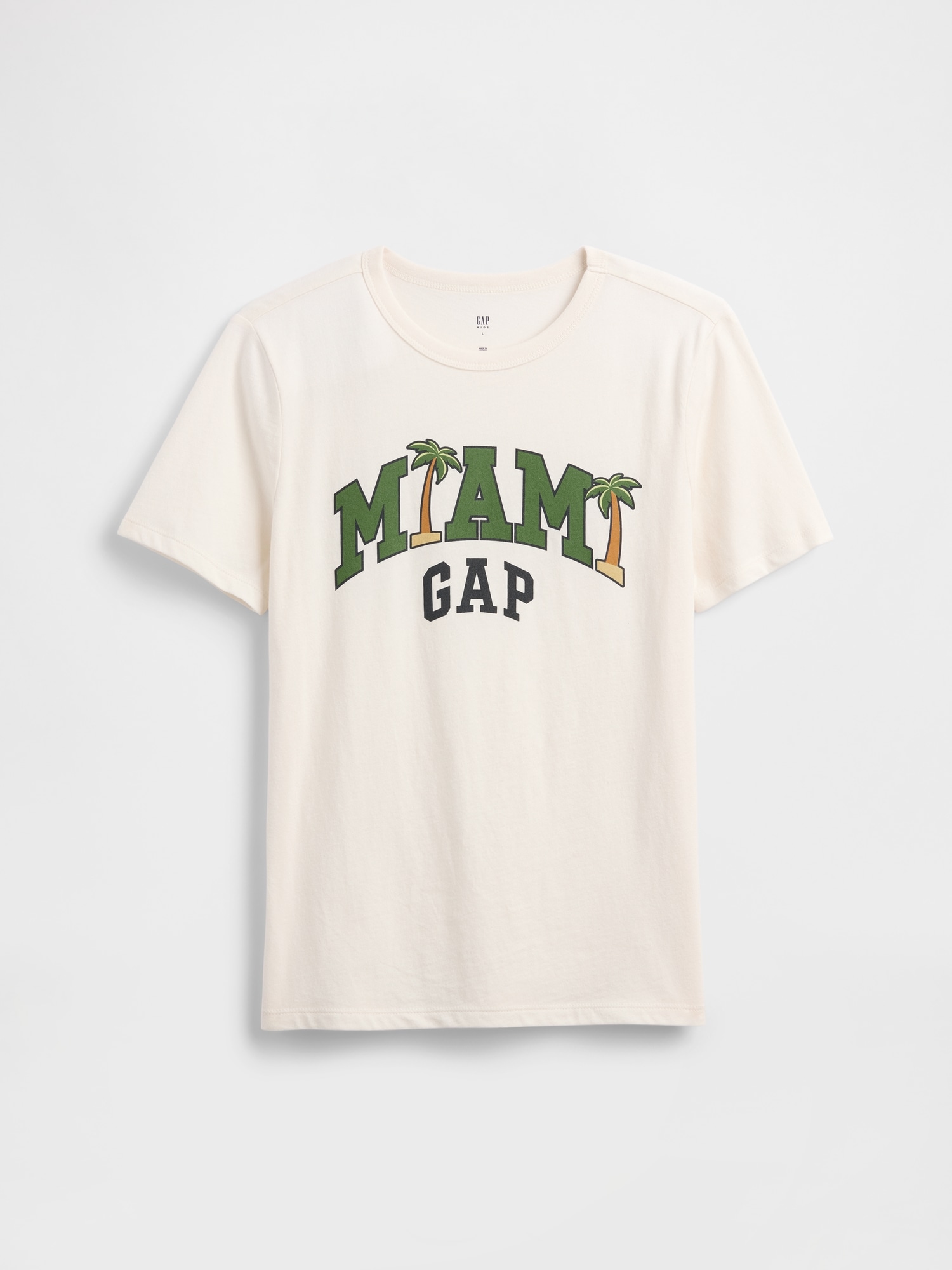 Kids Gap Graphic T-Shirt - Miami Graphic Cream