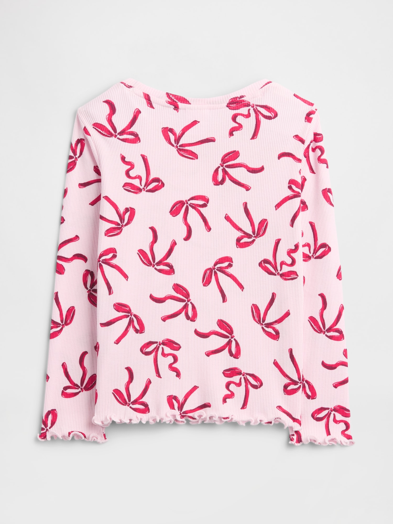 Gap Factory Babygap Ribbed Print T-shirt In Pink