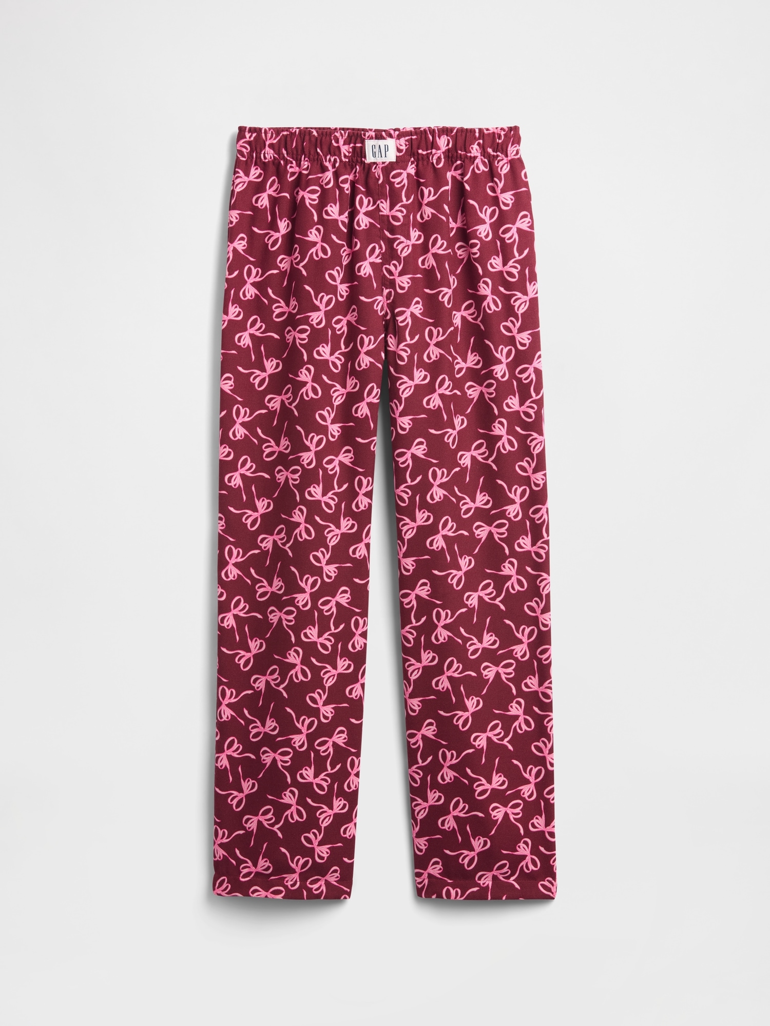 Kids 100% Recycled Flannel PJ Pants - Red Delicious