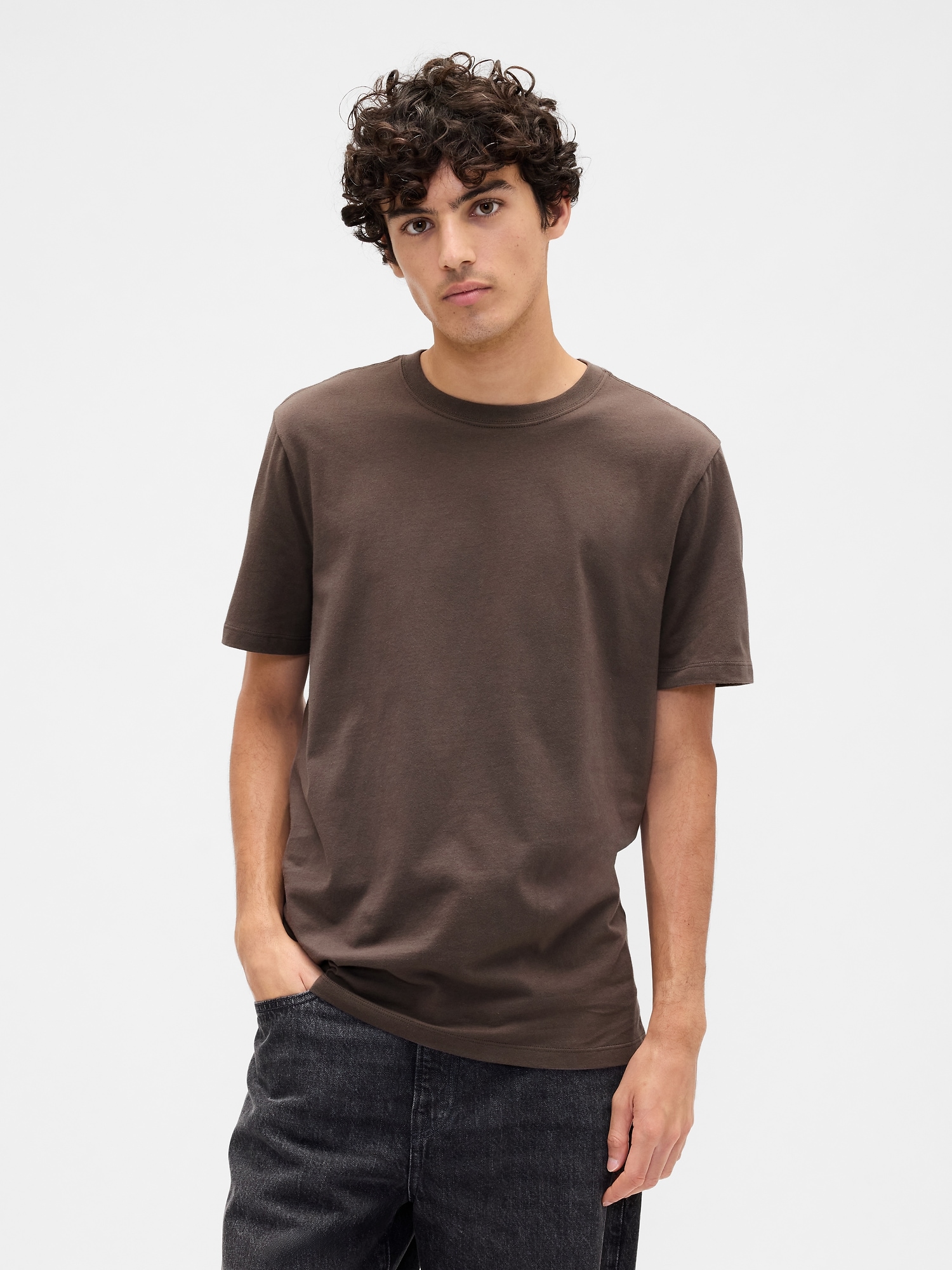 Everyday Soft Crewneck T-Shirt - New Brown