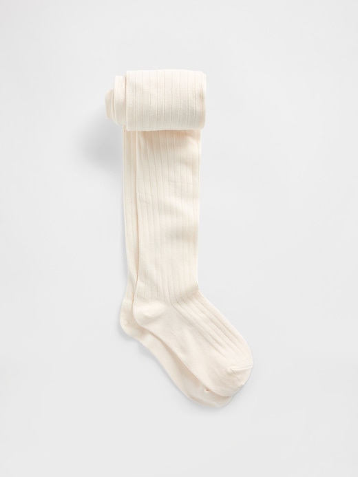Image number 1 showing, Kids Pull-On Ribbed Tights