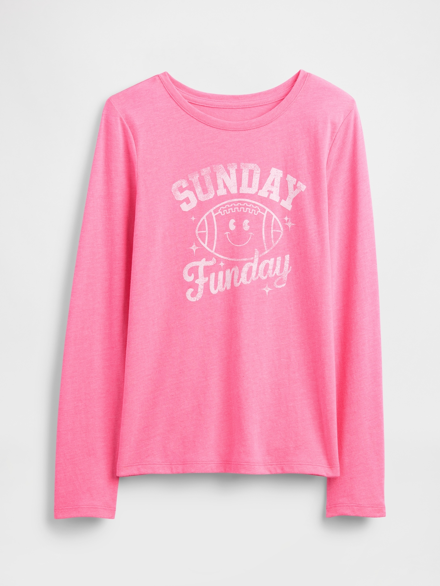 Kids Graphic T-Shirt - Neon Pink Rose