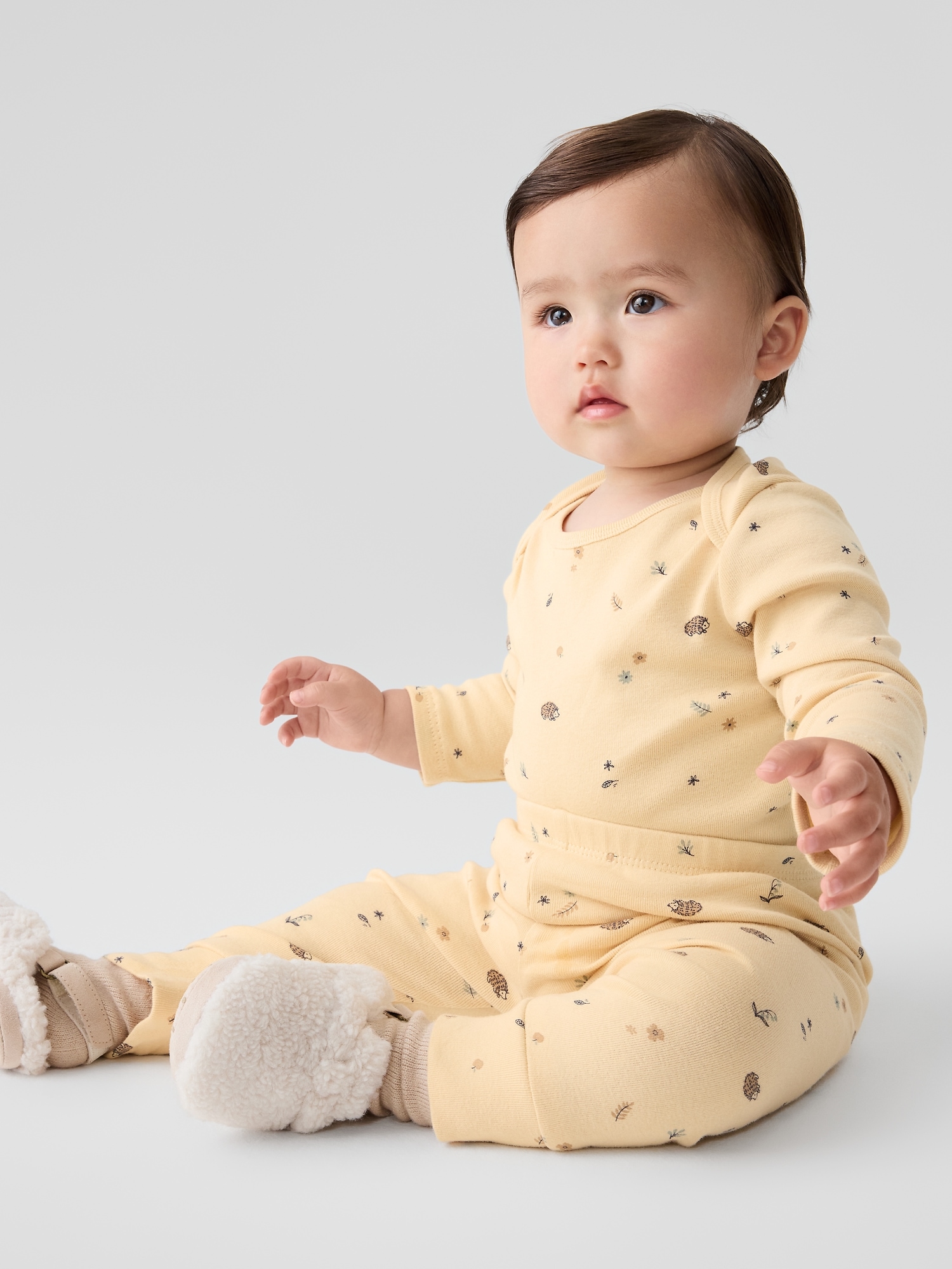 Gap Factory Baby Bodysuit (3-pack) In Gold