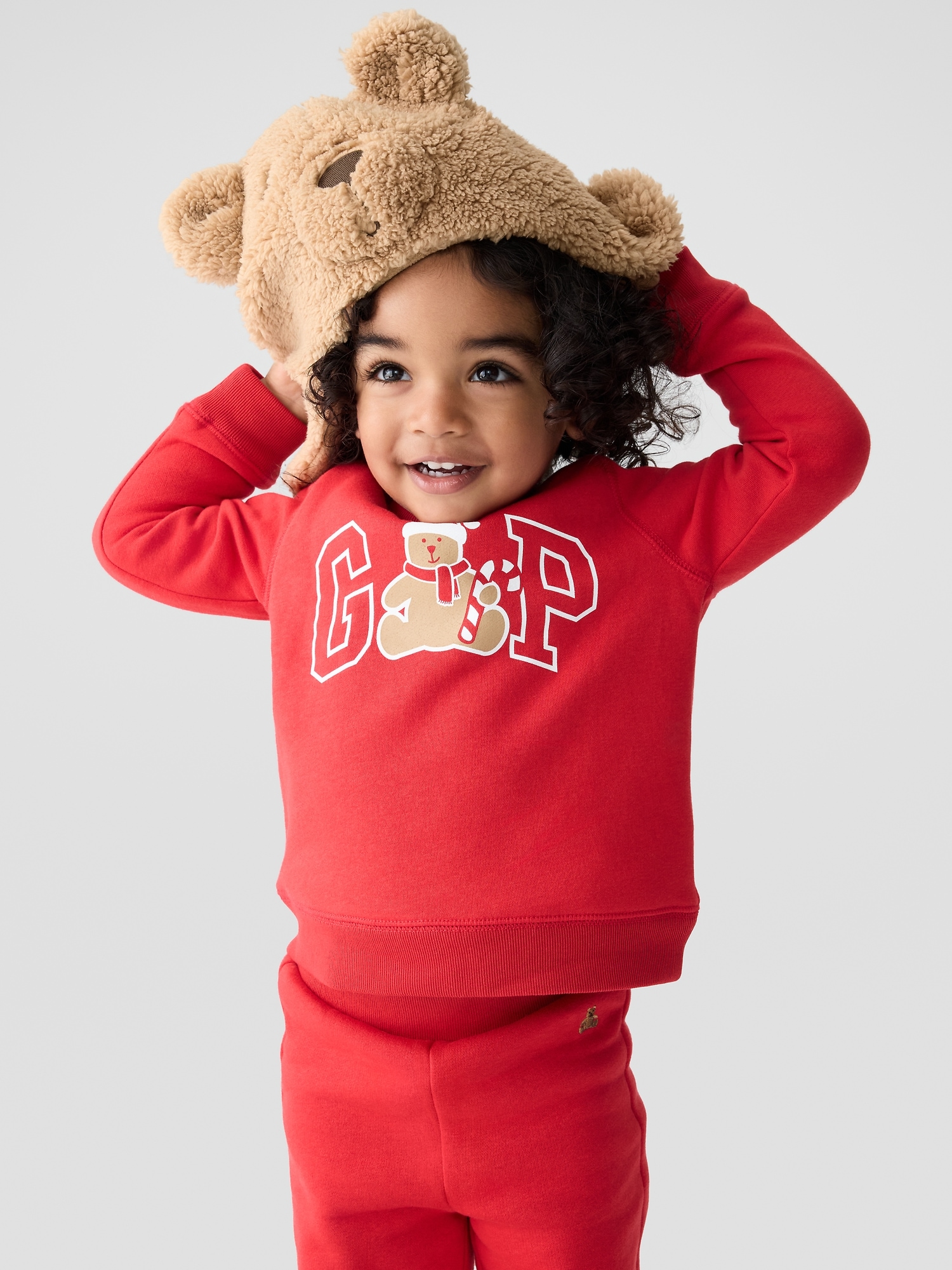 Gap Factory Toddler Kitty Trapper Hat In Brown