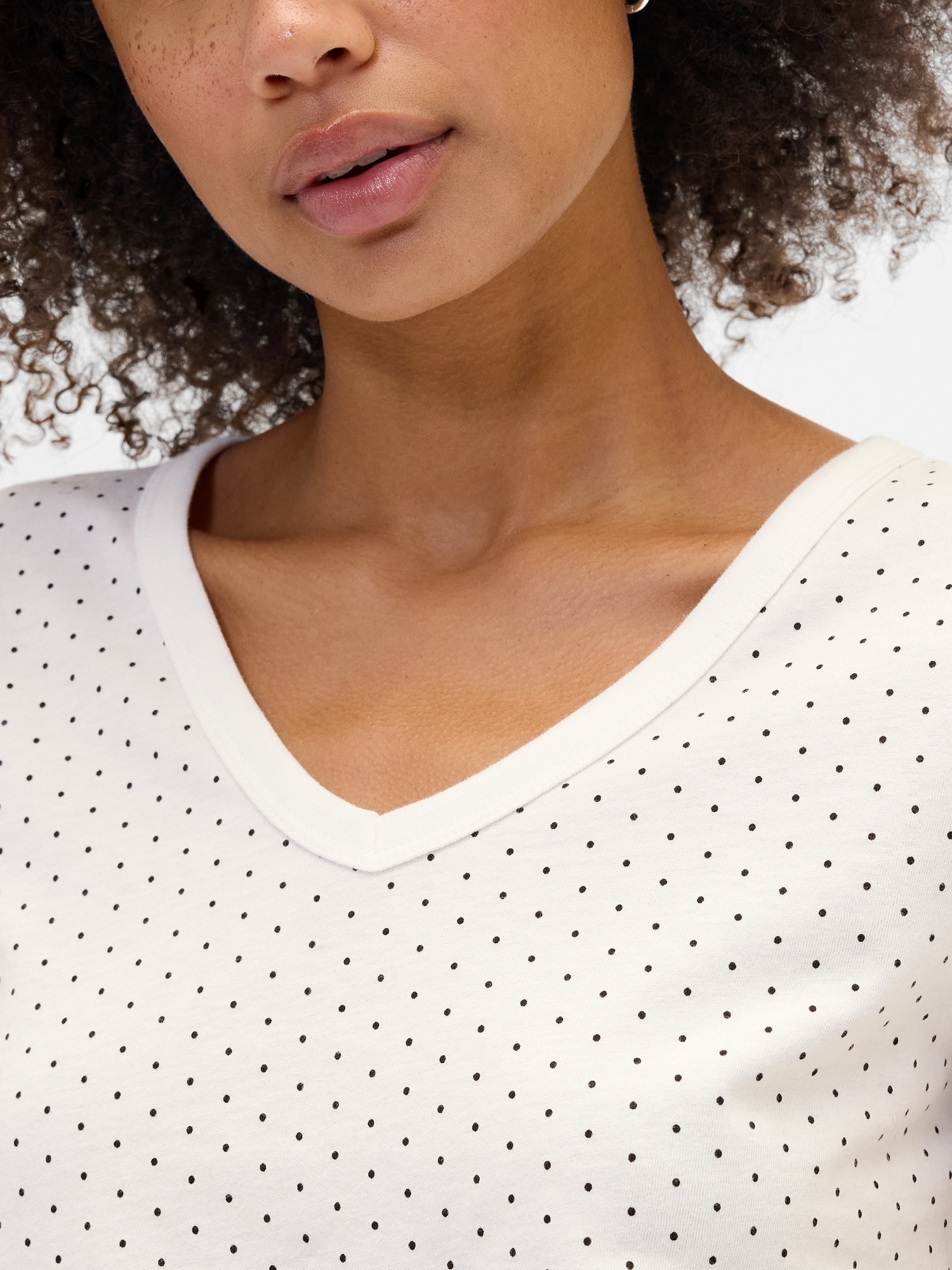 Gap Factory Favorite Print V-neck T-shirt In Multi