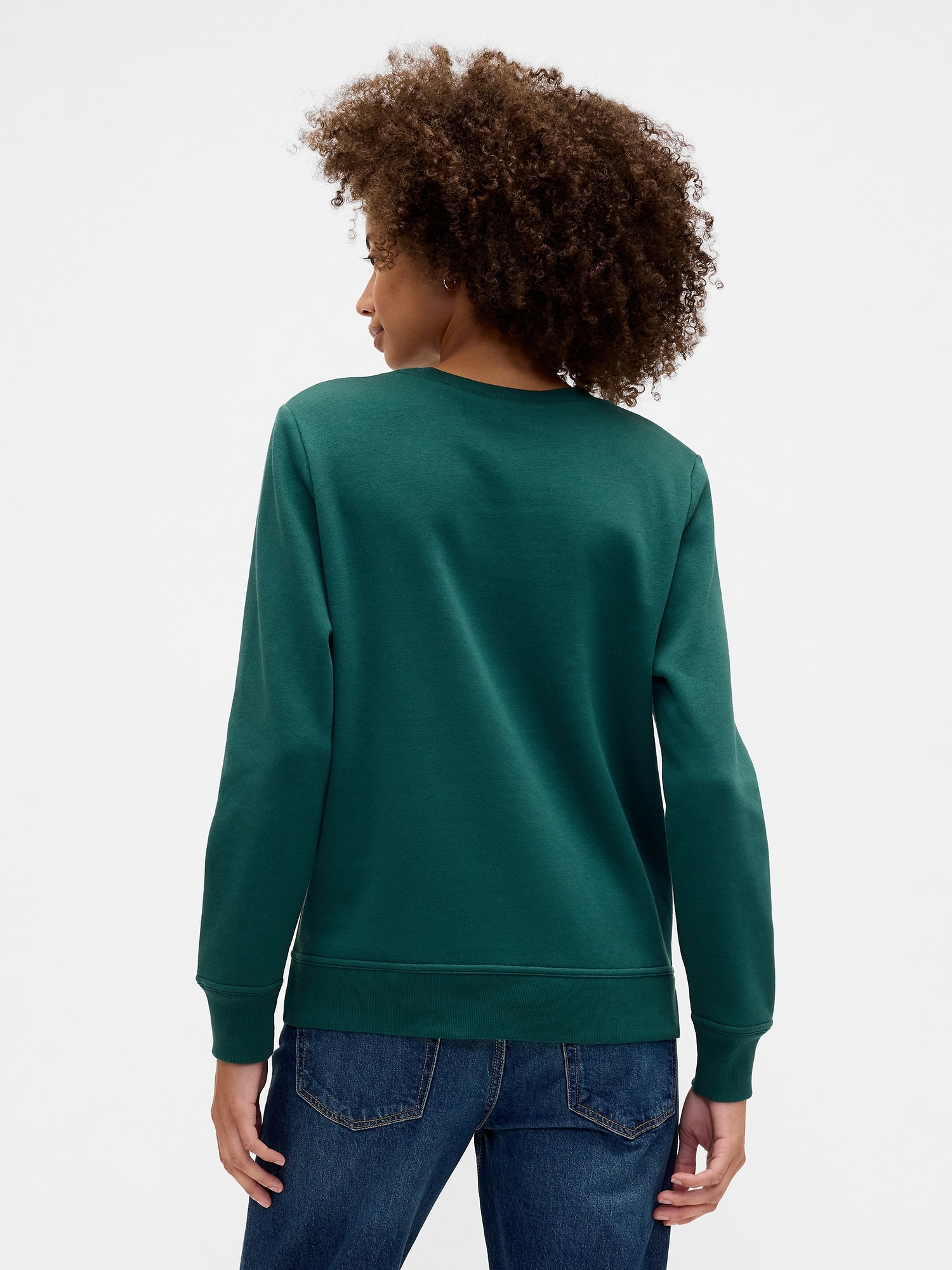 Gap Factory Relaxed Gap Logo Sweatshirt In Green