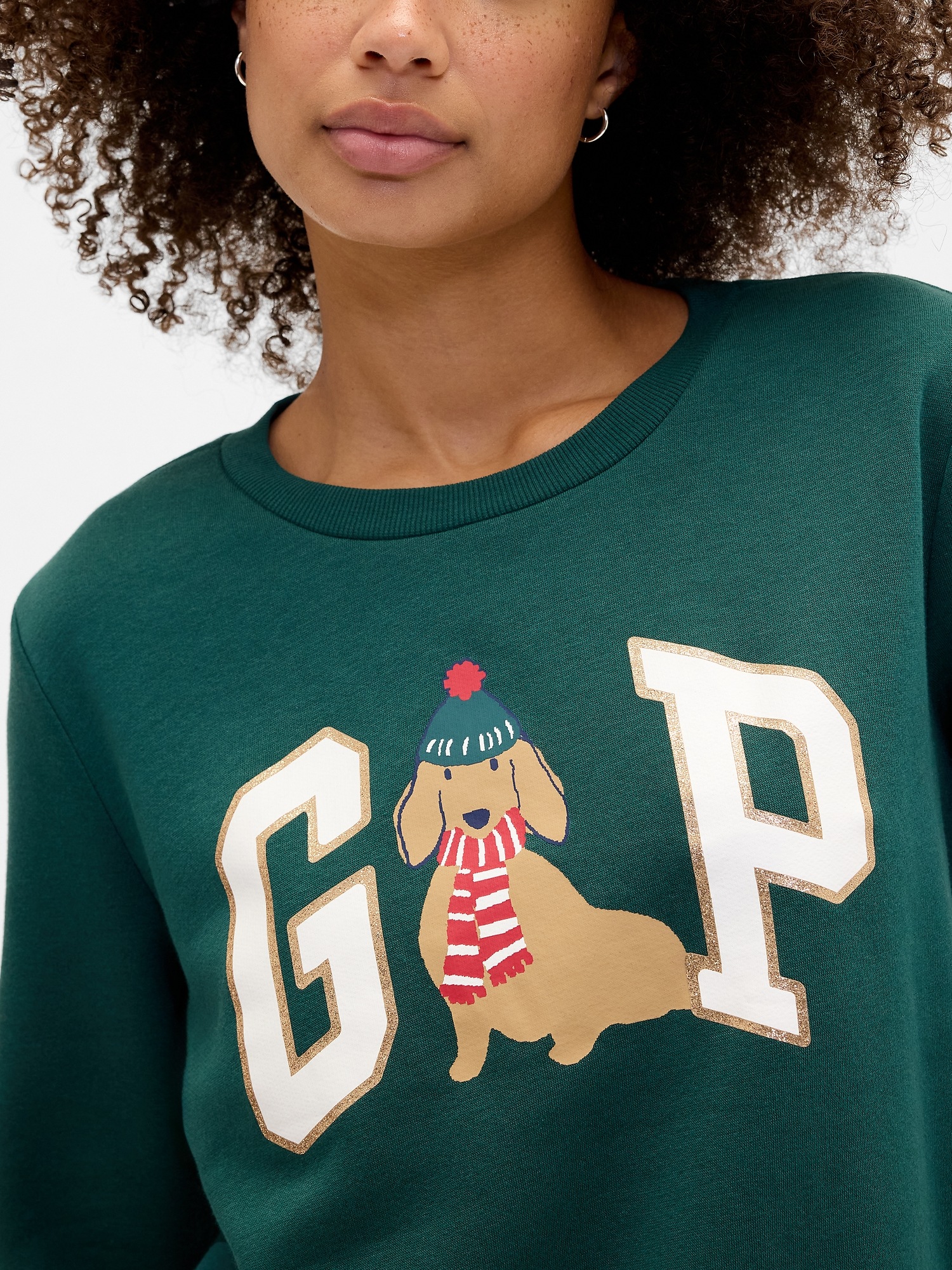 Gap Factory Relaxed Gap Logo Sweatshirt In Green
