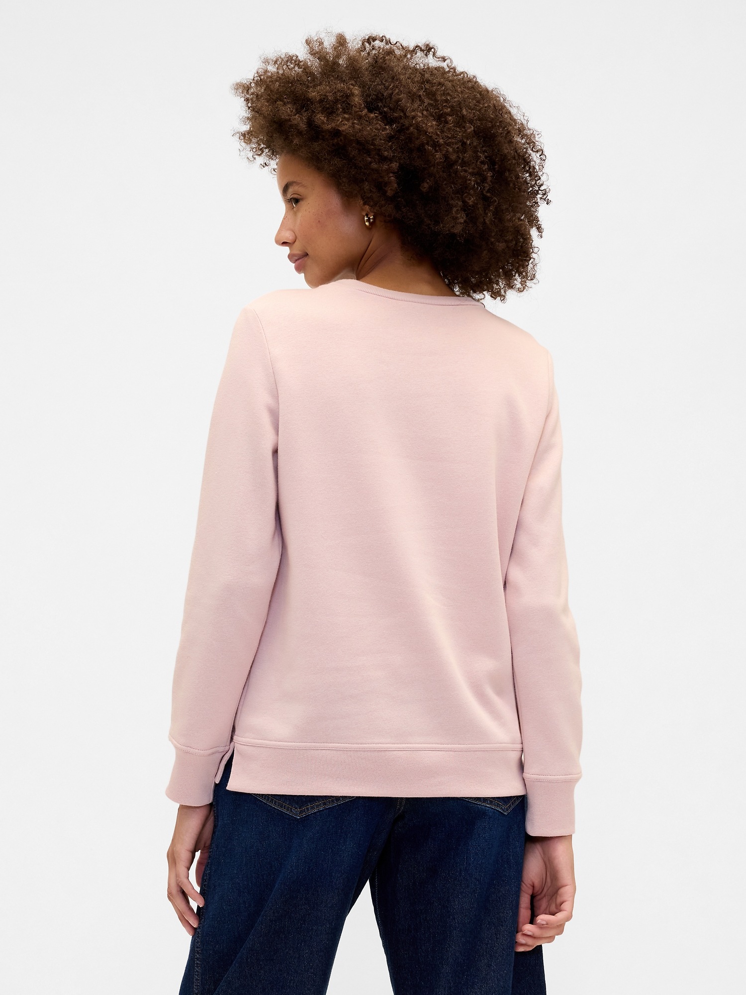 Gap Factory Relaxed Gap Logo Sweatshirt In Purple