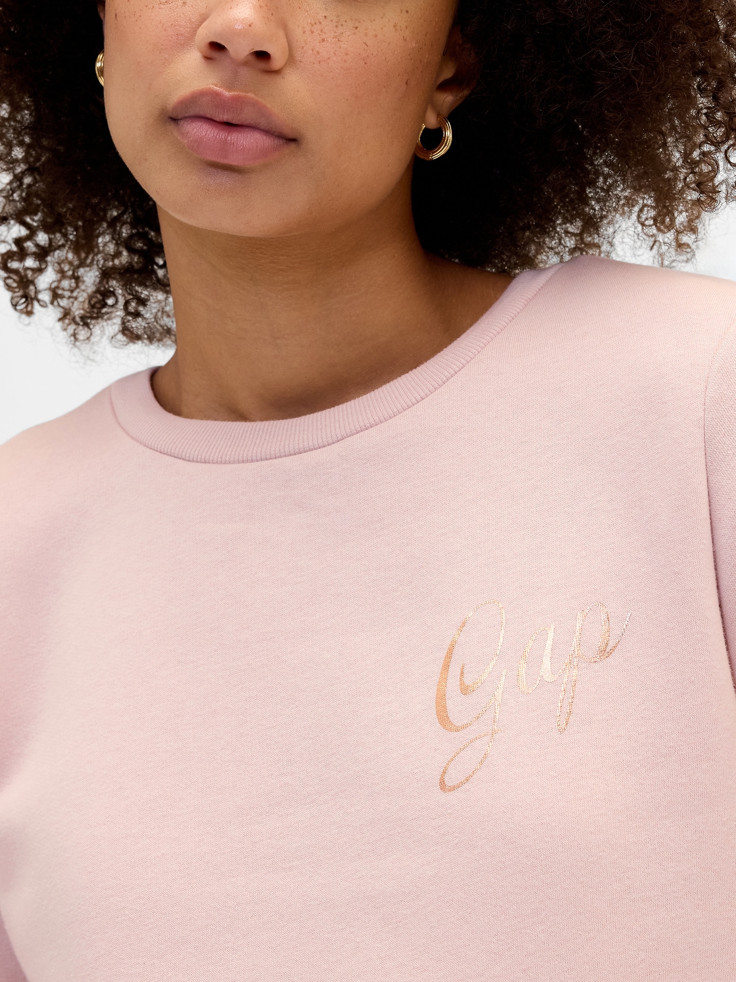 Gap Factory Relaxed Gap Logo Sweatshirt In Purple