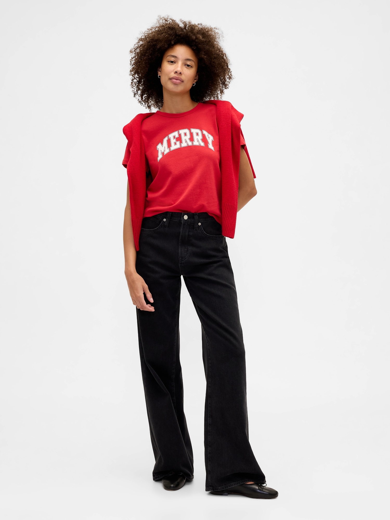 Gap Factory Favorite Graphic T-shirt In Red