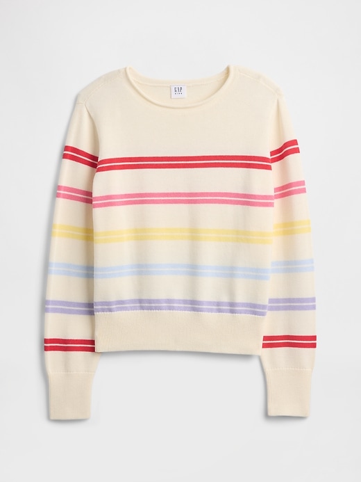 Image number 1 showing, Kids Relaxed Roll-Neck Sweater