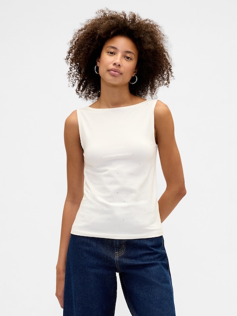 Boatneck Tank Top