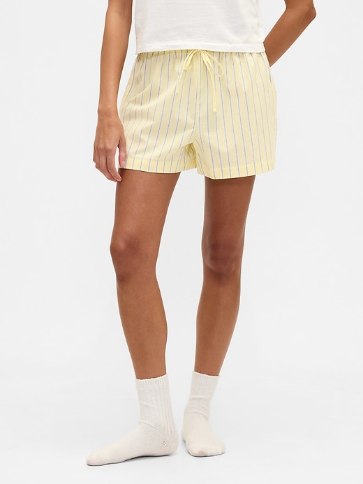 Image number 3 showing, Poplin PJ Shorts