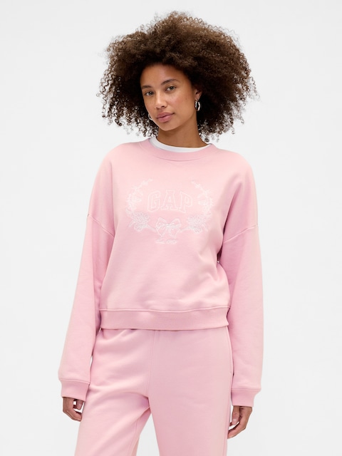 Relaxed Wedge Gap Logo Sweatshirt
