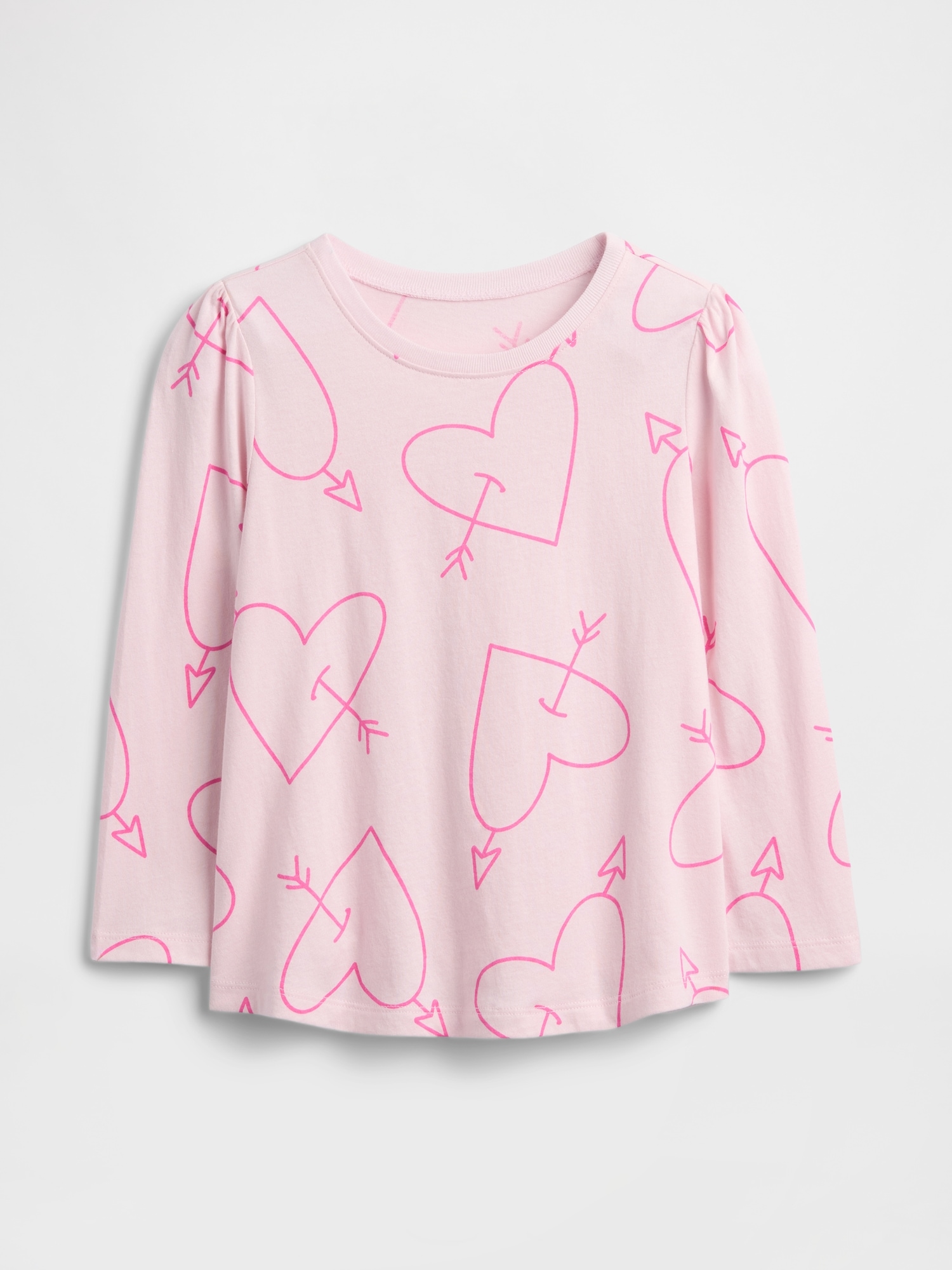 babyGap Puff Sleeve T-Shirt - Pink Hearts