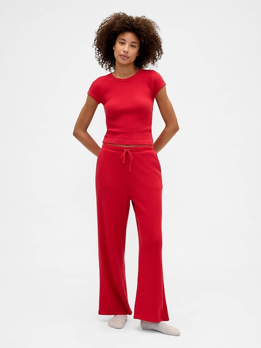 Image number 3 showing, Waffle-Knit PJ T-Shirt