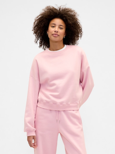Relaxed Wedge Crewneck Sweatshirt