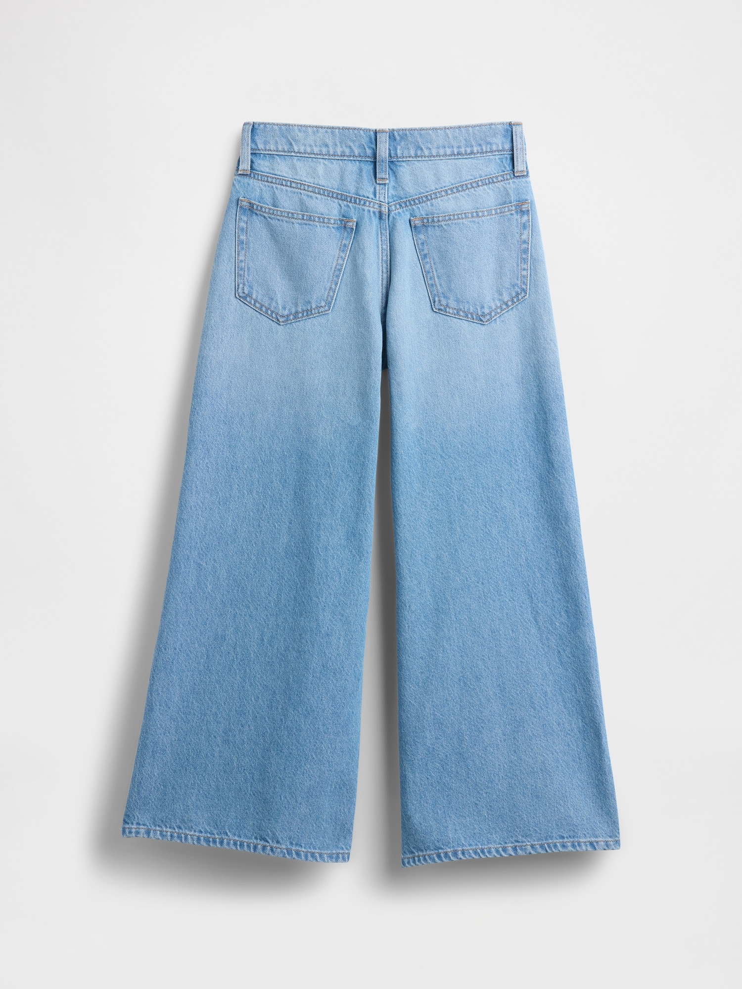 Gap Factory Kids Mid Rise Baggy Jeans In Blue