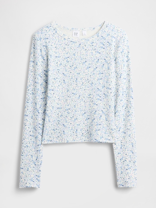 Image number 1 showing, Kids Ribbed Pointelle T-Shirt