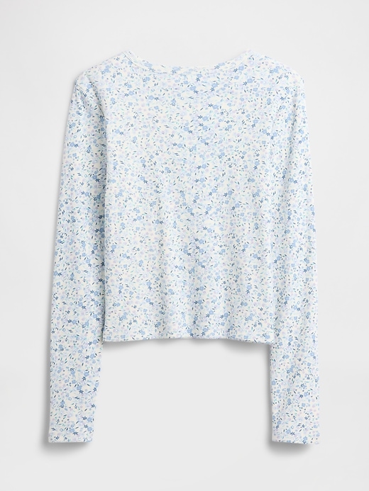 Image number 2 showing, Kids Ribbed Pointelle T-Shirt