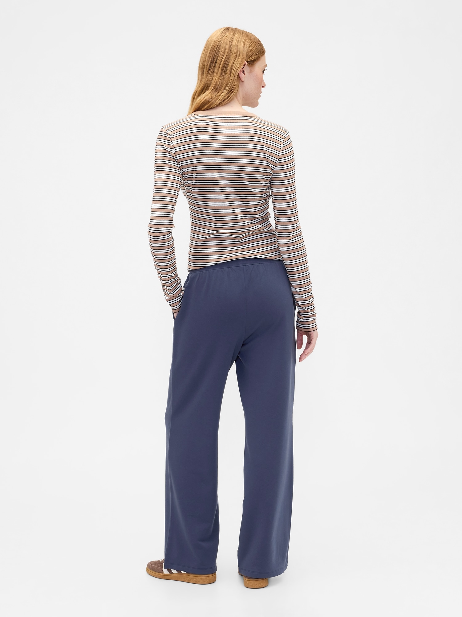 Gap Factory Cloudlight Straight-leg Pants In Blue
