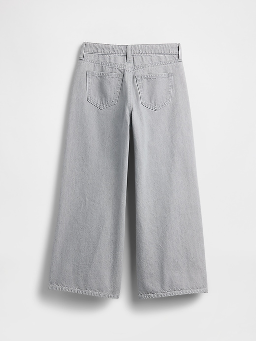 Image number 2 showing, Kids High Rise Wide-Leg Ankle Jeans