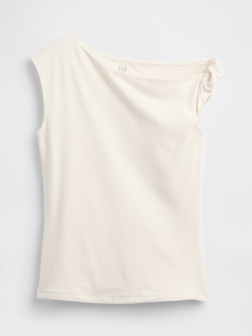Image number 5 showing, Stretch Jersey One-Shoulder Top