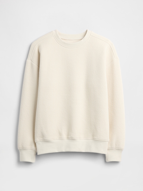 Kids Relaxed Jacquard Crewneck Sweatshirt