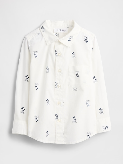 Image number 1 showing, babyGap × Disney Mickey Mouse Poplin Shirt
