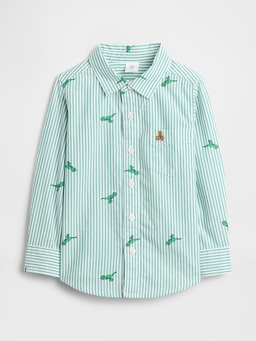 Image number 1 showing, babyGap Brannan Bear Poplin Shirt