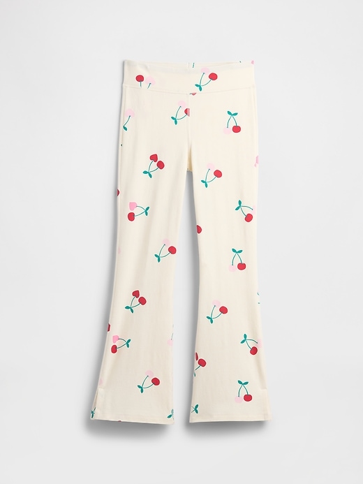 Image number 1 showing, Kids Stretch Jersey Flare Leggings