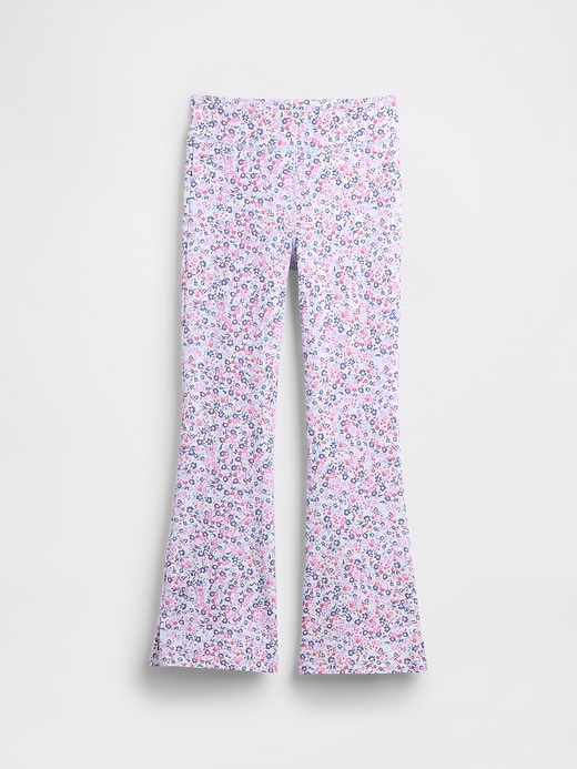 Image number 1 showing, Kids Stretch Jersey Flare Leggings