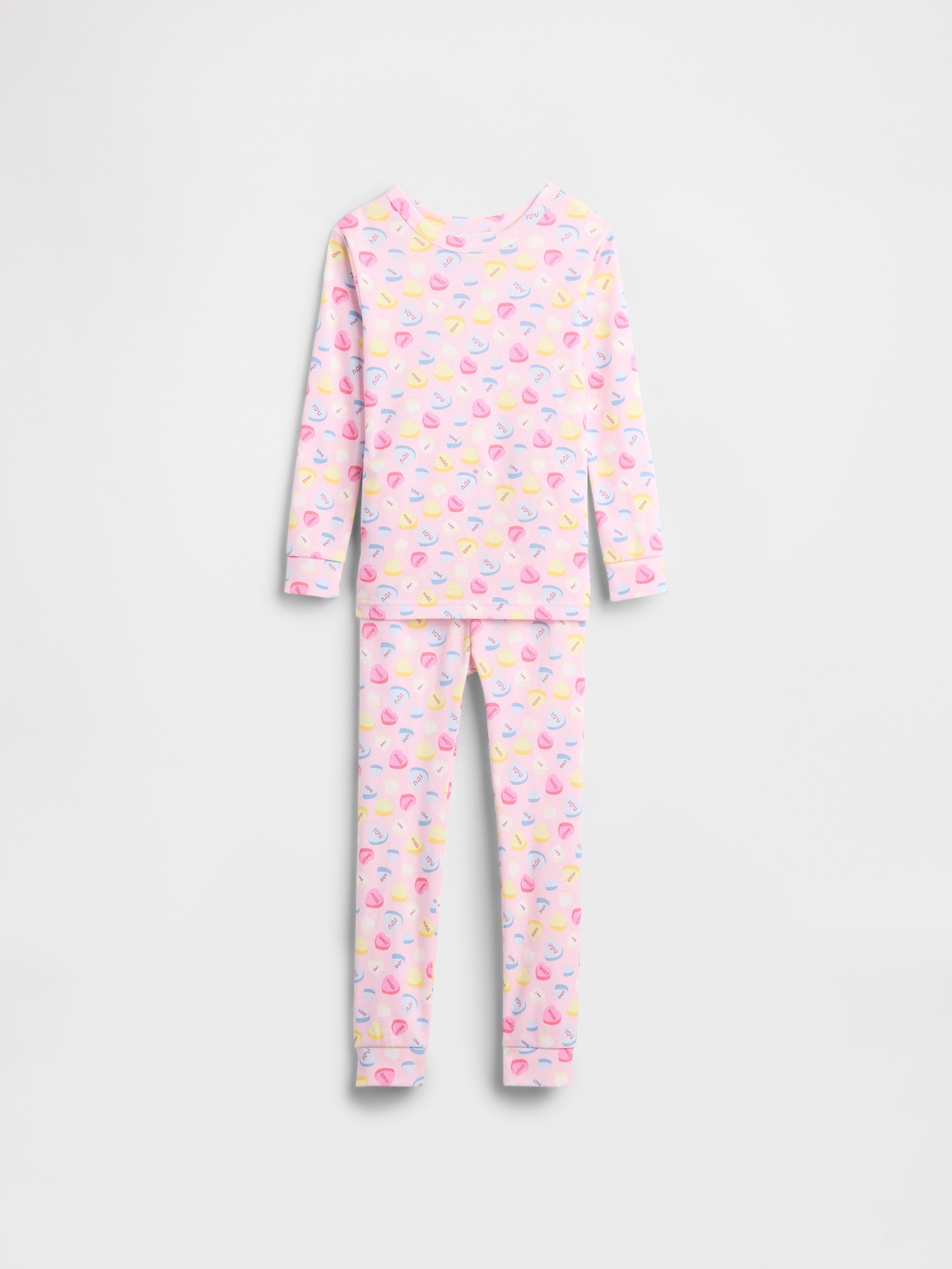 Kids & babyGap 100% Organic Cotton Holiday PJ Set - Candy Sweethearts