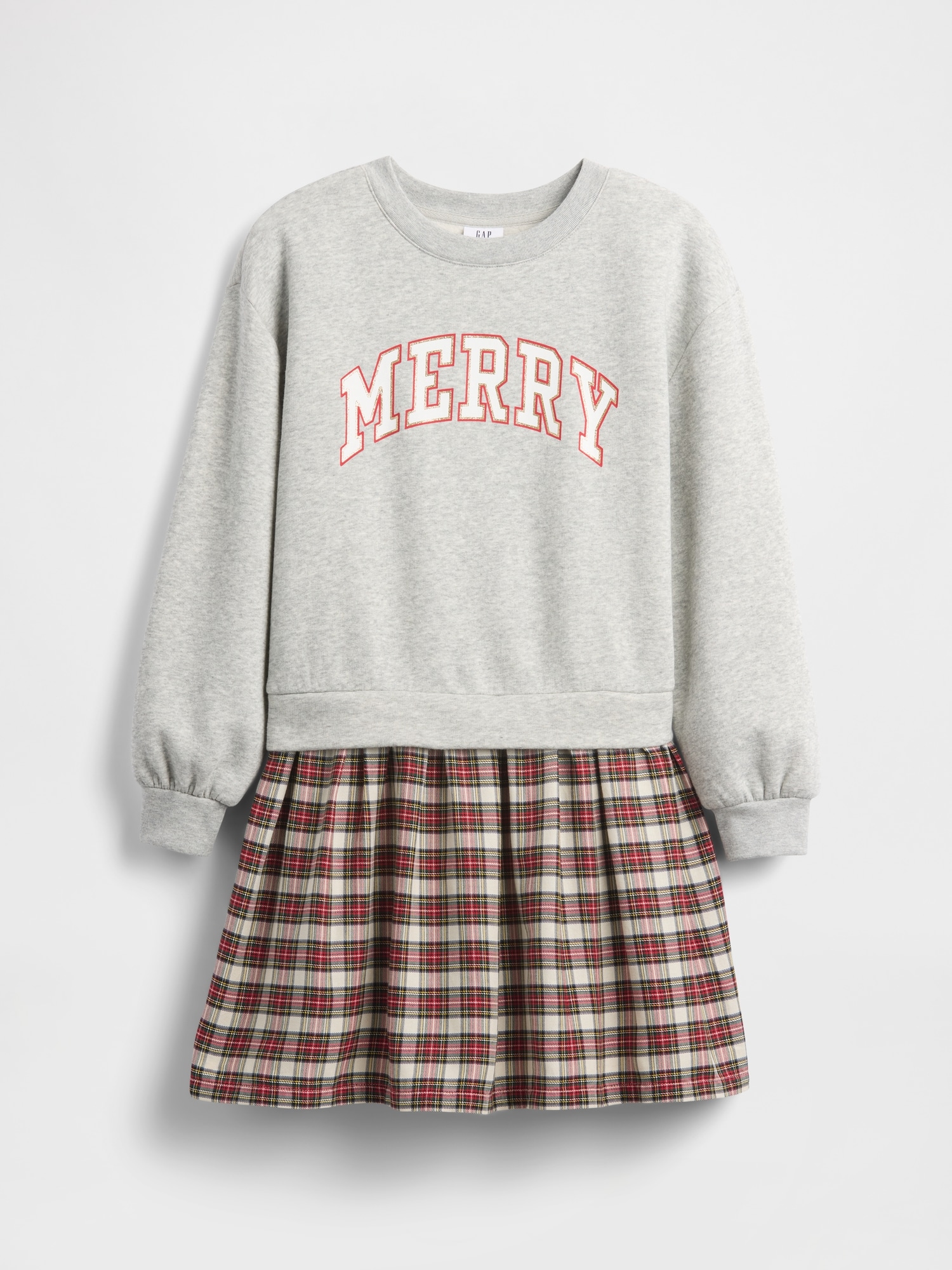 Kids Oversized Sequin Sweatshirt Dress