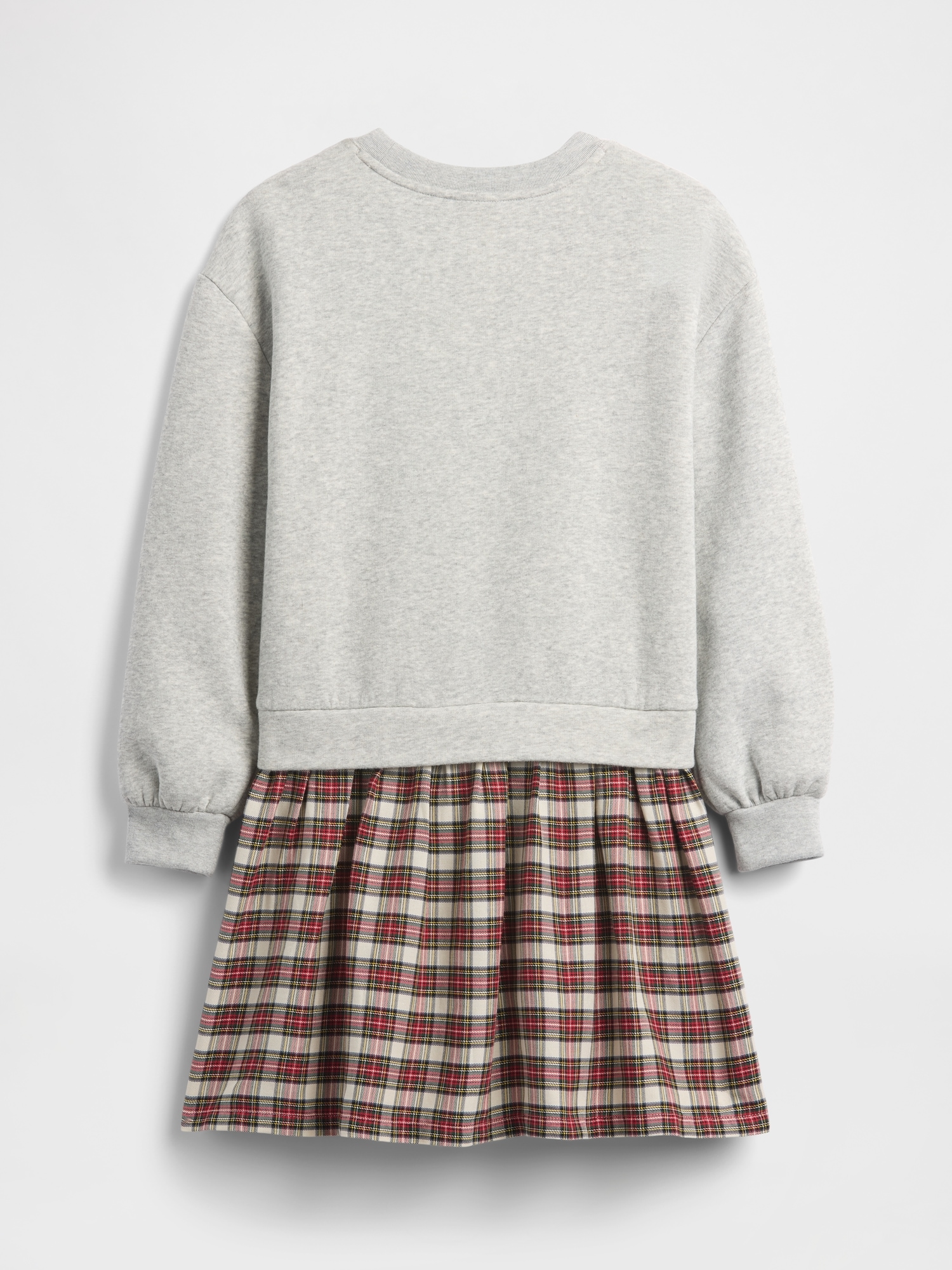 Gap Factory Kids Oversized Sequin Sweatshirt Dress In White
