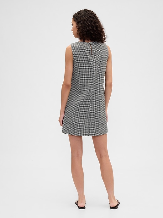 Image number 2 showing, Linen-Blend Apron Mini Dress