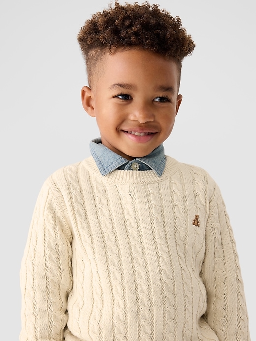 Image number 4 showing, babyGap Cable-Knit Crewneck Sweater