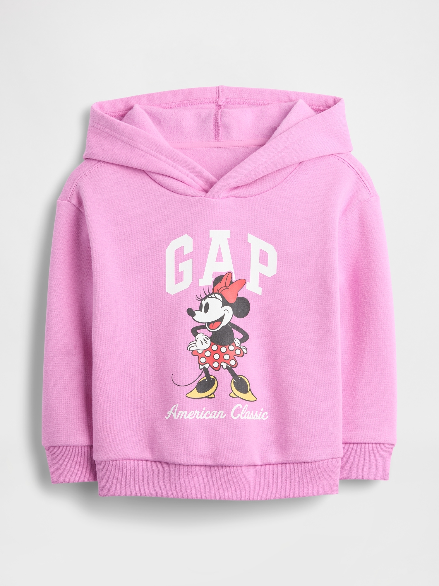 babyGap × Disney Relaxed Logo Hoodie - Disney Family Pink Glow Minnie Mouse