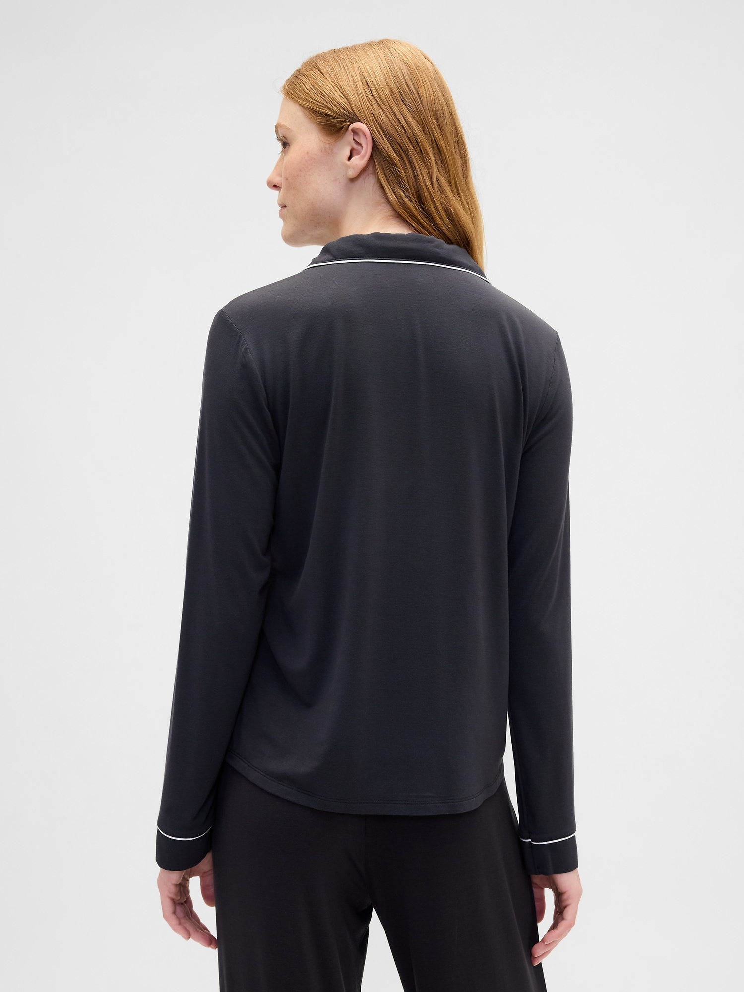 Gap Factory Relaxed Modal Pj Shirt In Black