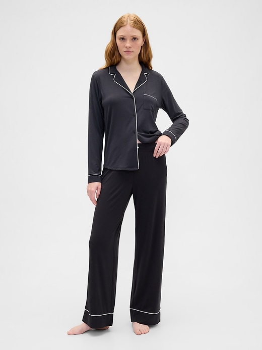 Image number 3 showing, Relaxed Modal PJ Shirt