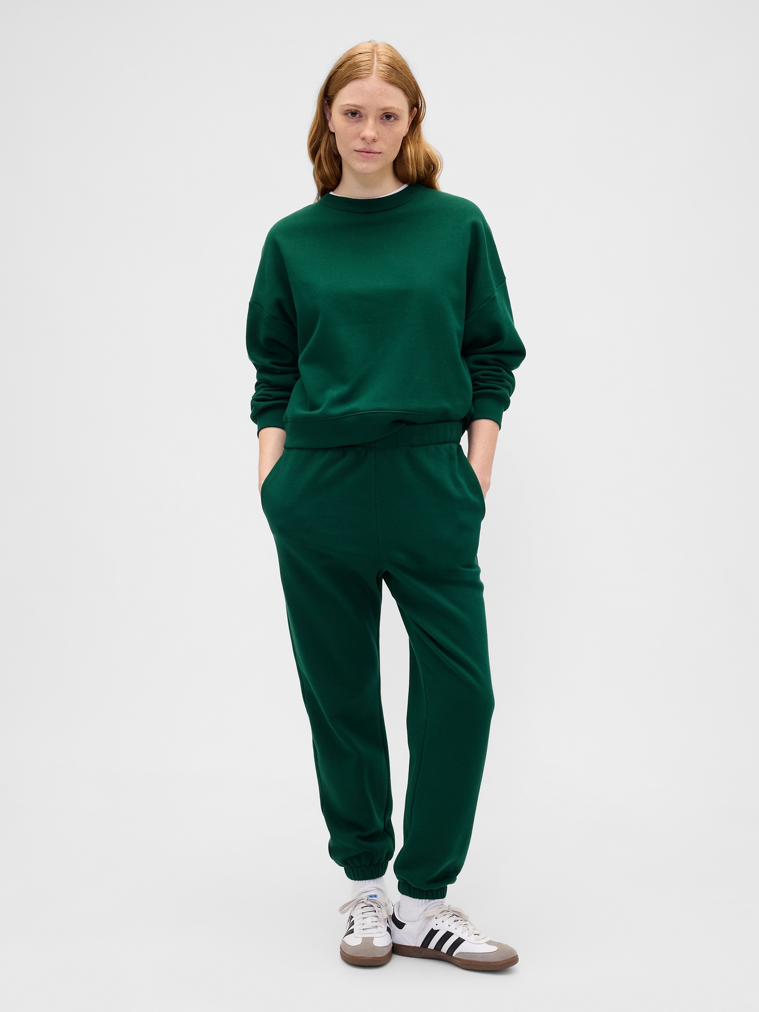 Fleece Joggers - Evergreen Glamour Green