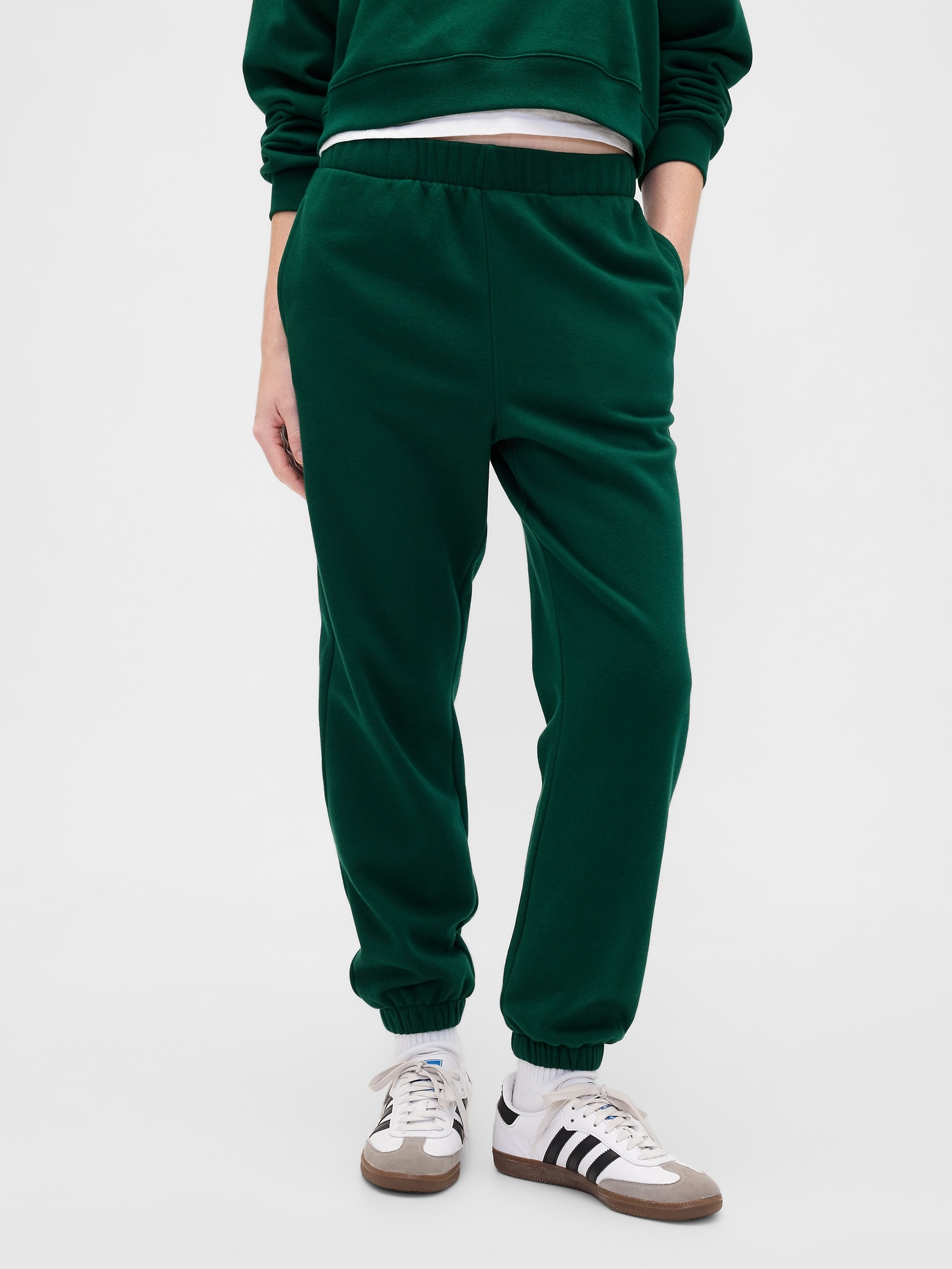 Gap Factory Fleece Joggers In Green