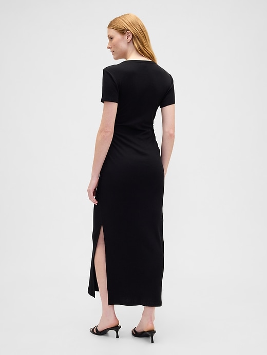 Image number 2 showing, Ribbed T-Shirt Maxi Dress