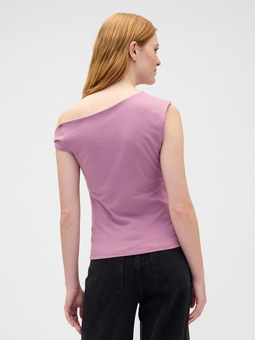 Image number 2 showing, Stretch Jersey One-Shoulder Top