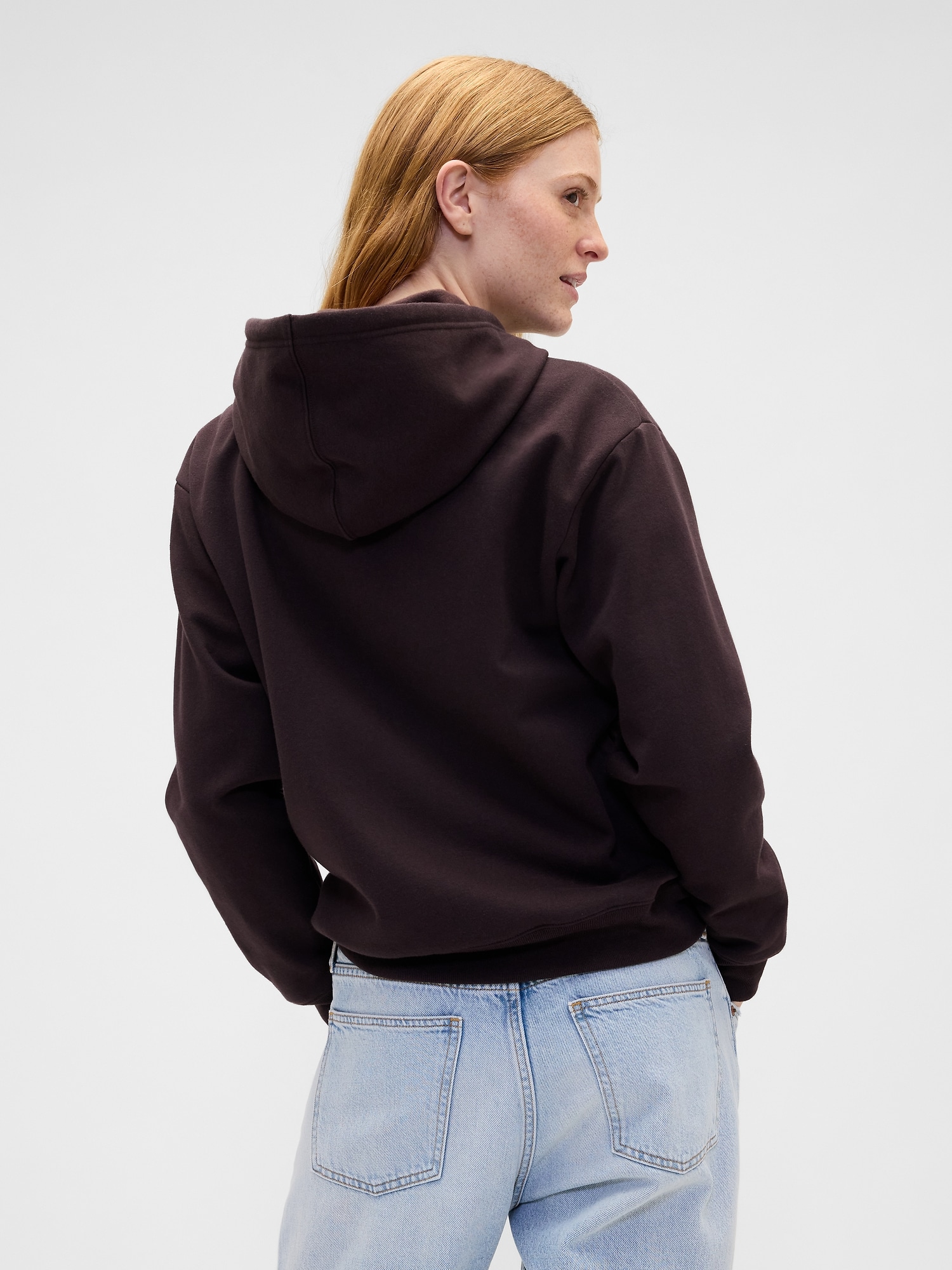 Relaxed Gap Logo Zip Hoodie