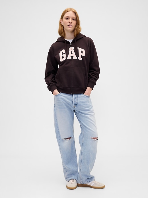 Image number 3 showing, Relaxed Gap Logo Zip Hoodie