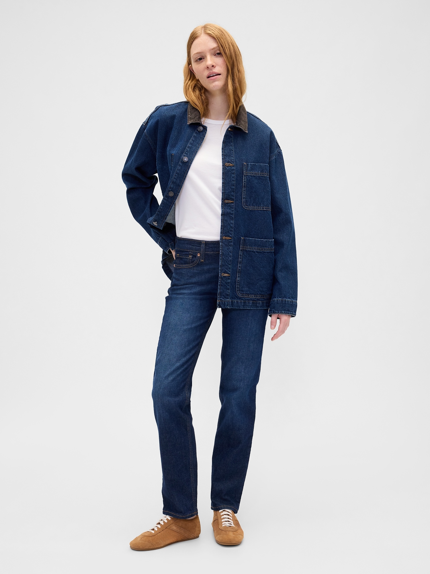 Low Rise '90s Original Straight Jeans - Dark Wash