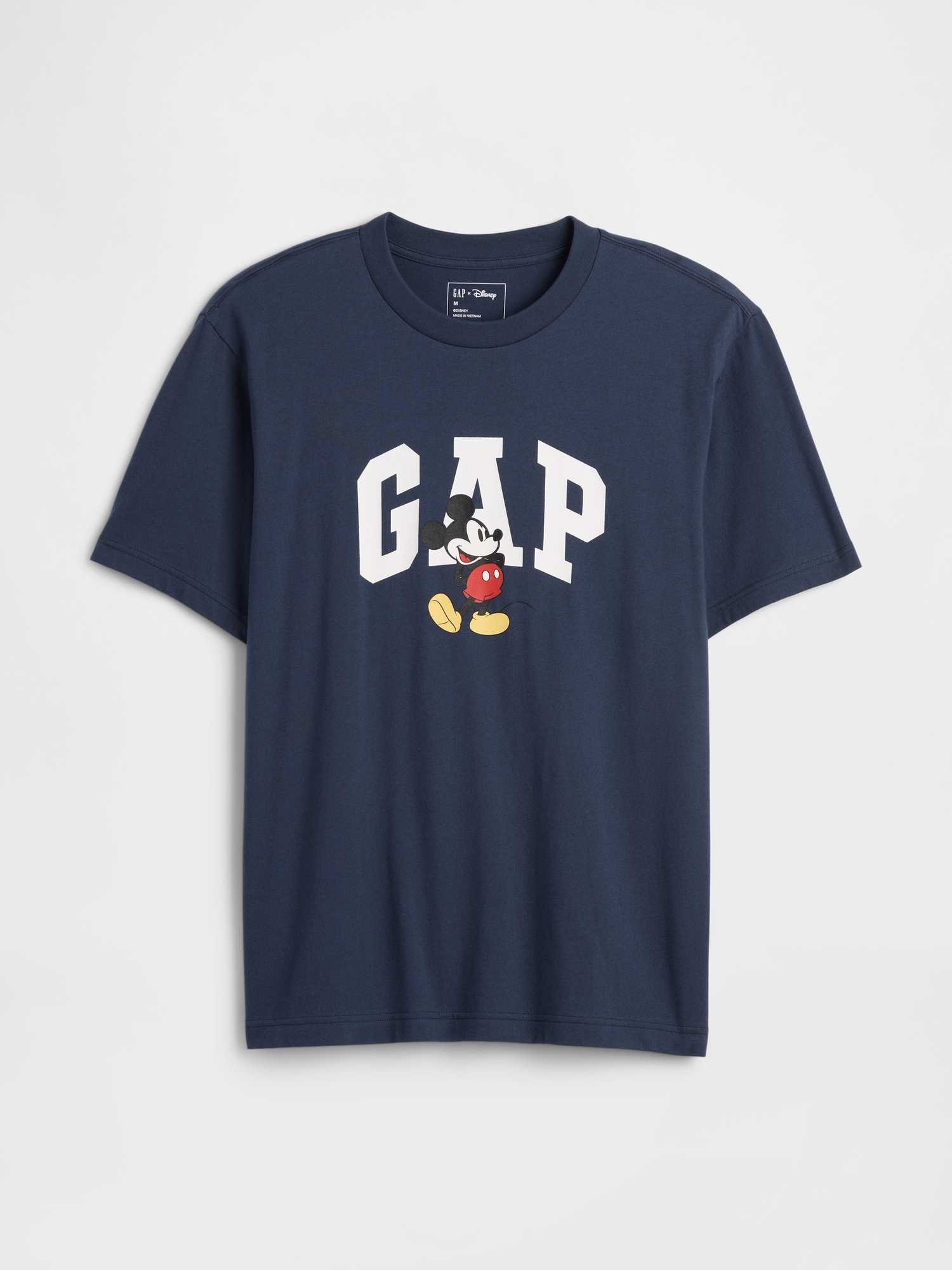 Gap × Disney Mickey Mouse Everyday Soft Relaxed Logo T-Shirt - Disney Family Navy