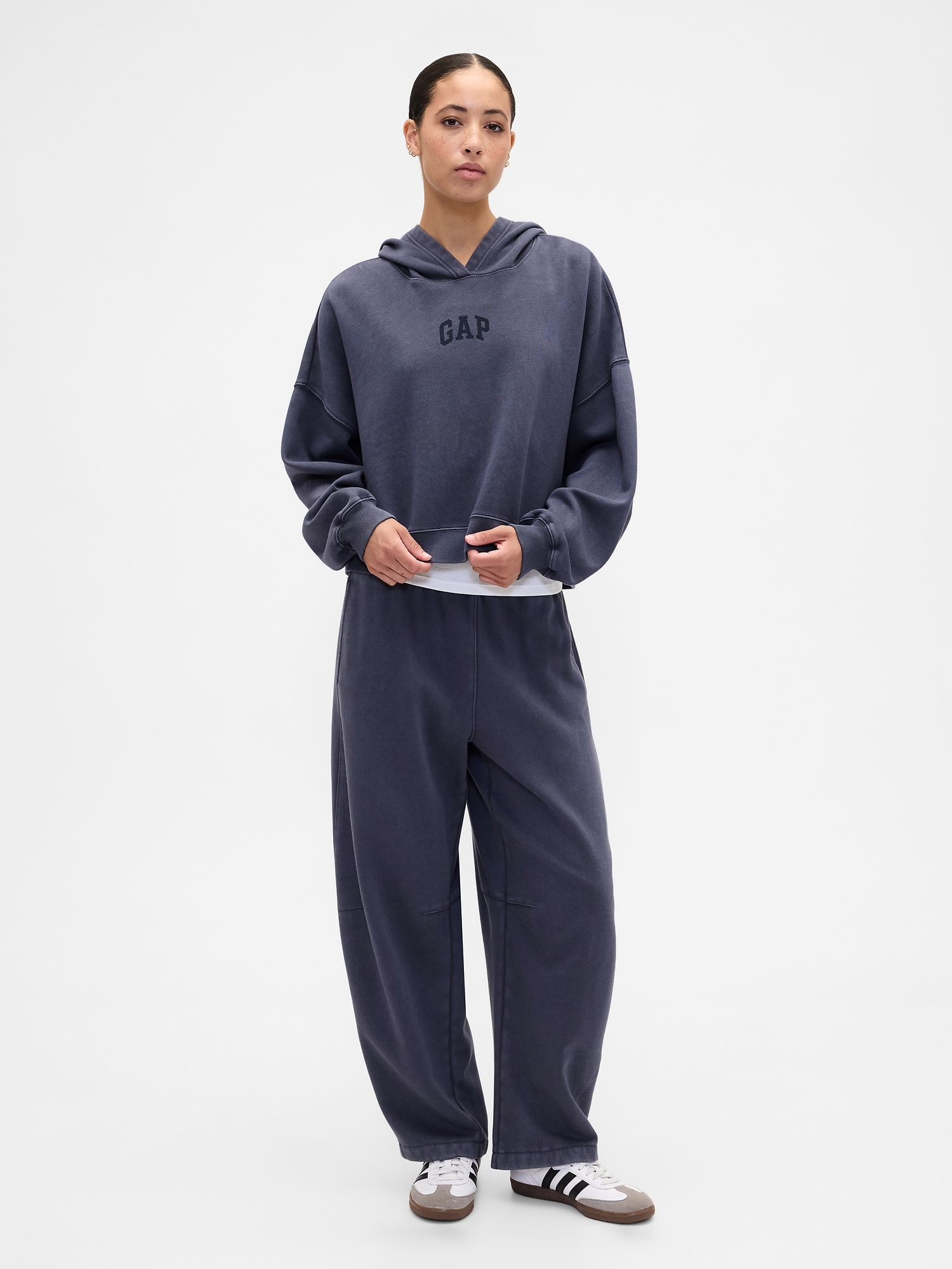 Pull-On Barrel Sweatpants - Deep Sailor Blue