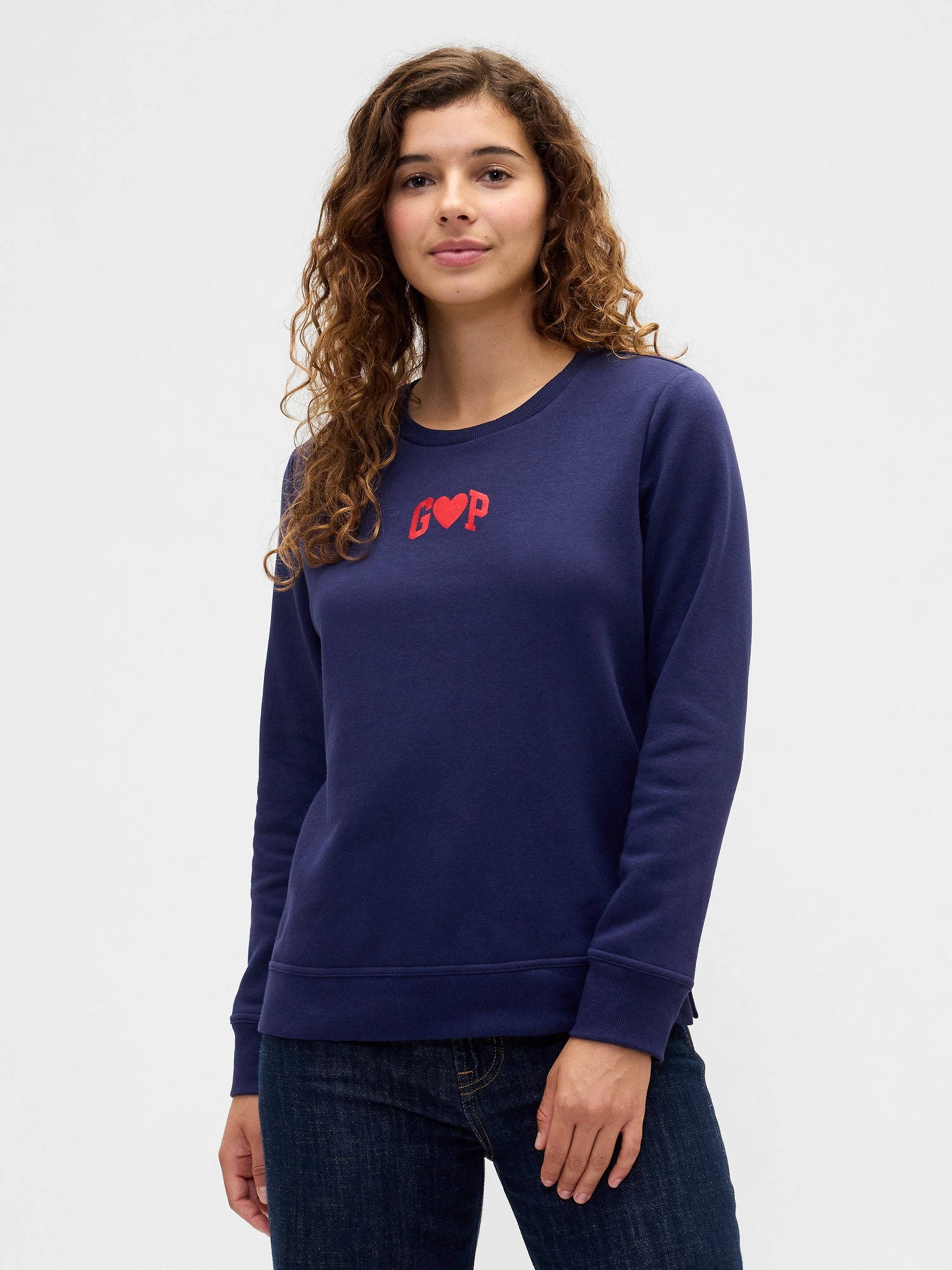 Relaxed Gap Logo Sweatshirt - New Navy Blue